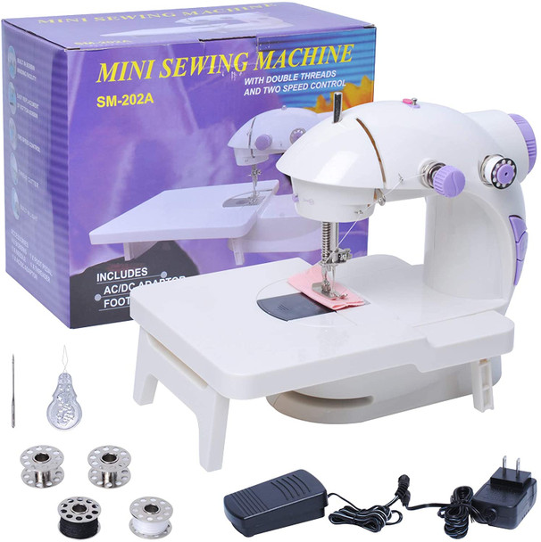 Portable Mini Sewing Machine with Extension Table