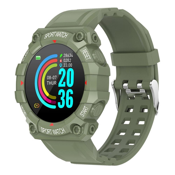 FD68 1.3 inch Color Round Screen Sport Smart Watch, Support Heart Rate / Multi-Sports Mode(Green)