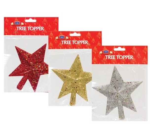 Xmas Tree Decor Star Tree Topper 15cm