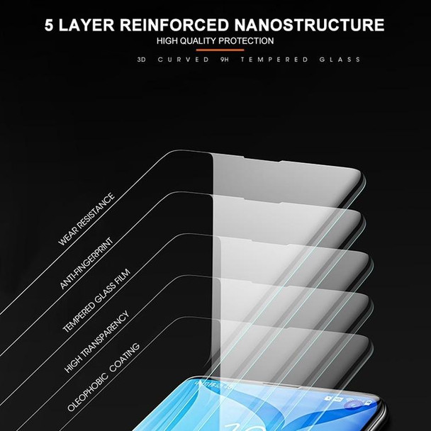 UV Liquid Curved Full Glue Tempered Glass for Meizu 18