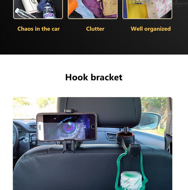Multi-Function Car Back Seat Hanging Hook