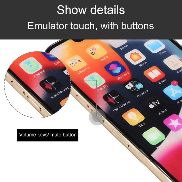 Color Screen Non-Working Fake Dummy Display Model for iPhone 13 Pro(Gold)