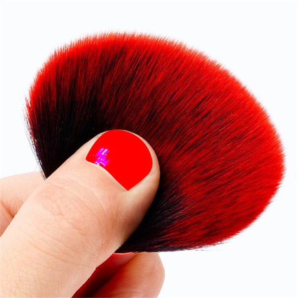 10 In 1 Small Waist Goblet Makeup Brush Set Beauty Tools(Red)