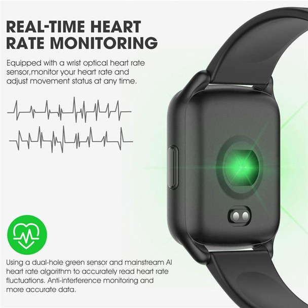 Lokmat KW17 1.3 inch TFT Screen IP68 Waterproof Smart Watch, Support Sleep Monitor / Heart Rate Monitor / Blood Pressure Monitor(Green)