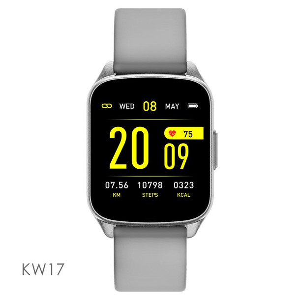 Lokmat KW17 1.3 inch TFT Screen IP68 Waterproof Smart Watch, Support Sleep Monitor / Heart Rate Monitor / Blood Pressure Monitor(Grey)