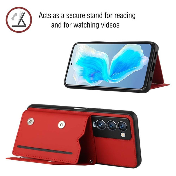 Tecno Camon 18 Premier Skin Feel PU + TPU + PC Phone Case(Red)