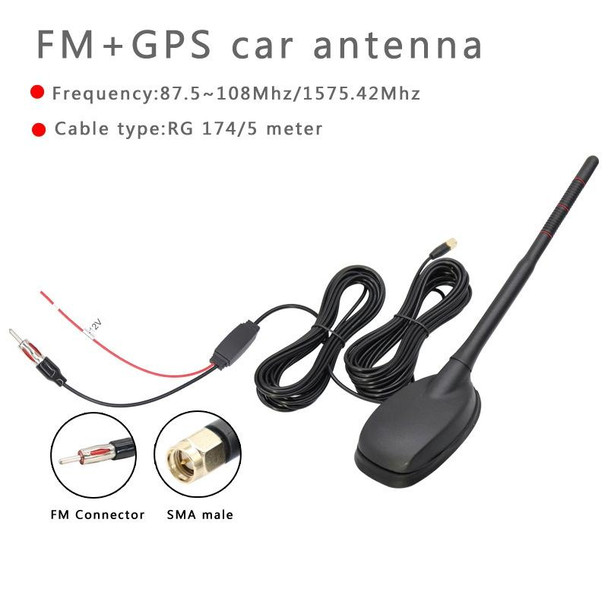 GPS+FM/AM+DAB Car Radio Amplified Antenna