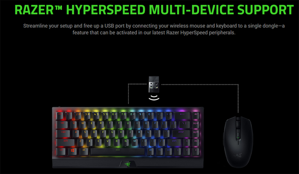 Razer Blackwidow V3 Mini Hyperspeed Keyboard