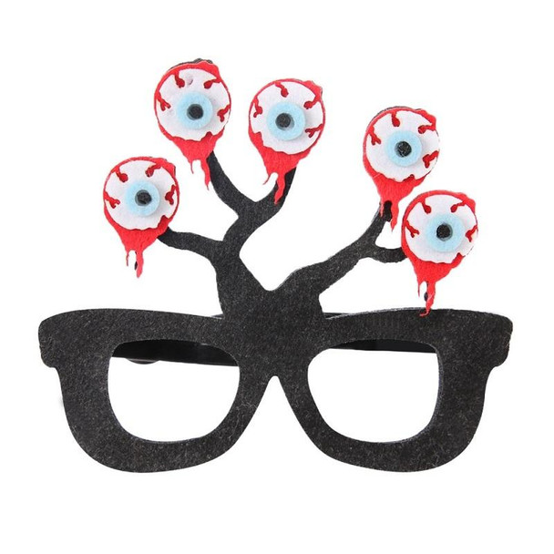 3 PCS Halloween Decoration Funny Glasses Party Skeleton Spider Horror Props Multiple Eyeballs