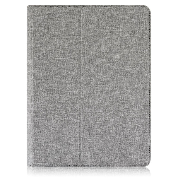 10 inch Cloth Texture Horizontal Flip Universal Tablet PC Leatherette Case with Pen Slot(Grey)