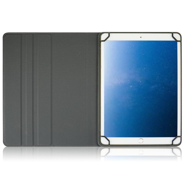 10 inch Cloth Texture Horizontal Flip Universal Tablet PC Leatherette Case with Pen Slot(Grey)