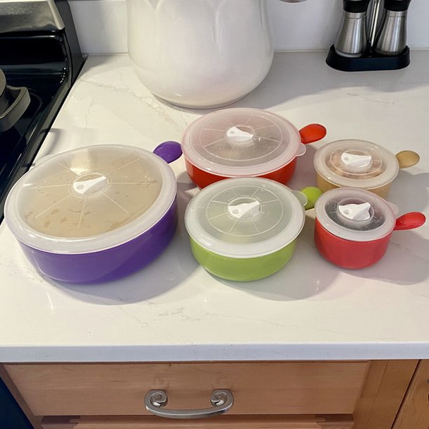 Set of 5 Deluxe Microwave And Freezer Bowls