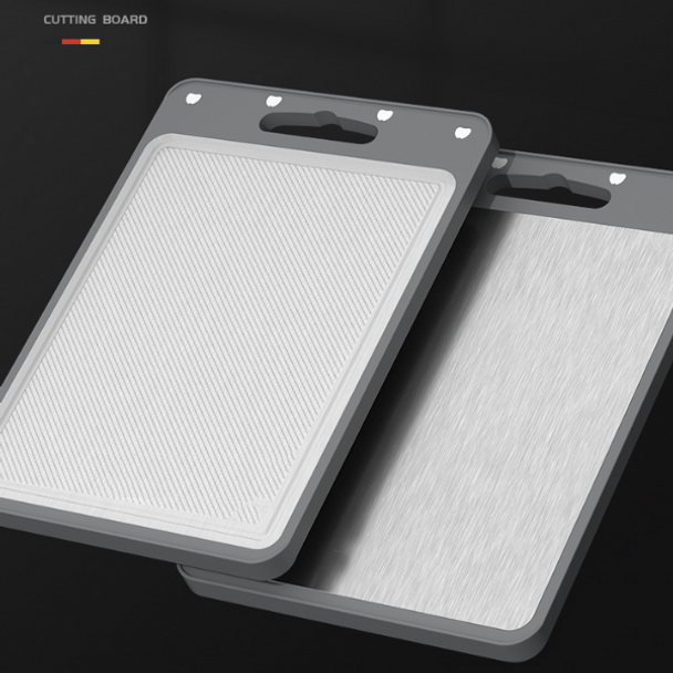 Double-Sided Stainless Steel Cutting Board