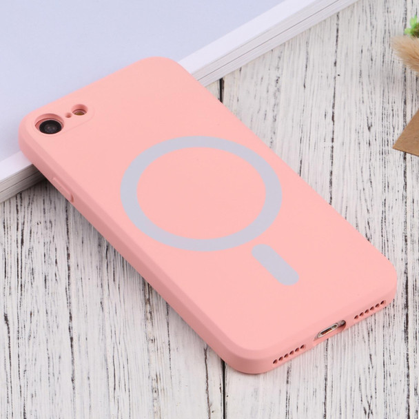 Silicone Full Coverage Shockproof Magsafe Case - iPhone SE 2022 / SE 2020 / 7 / 8(Pink)