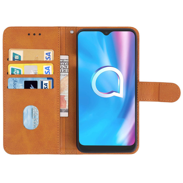 Leather Phone Case - Alcatel 1SE 2020(Brown)