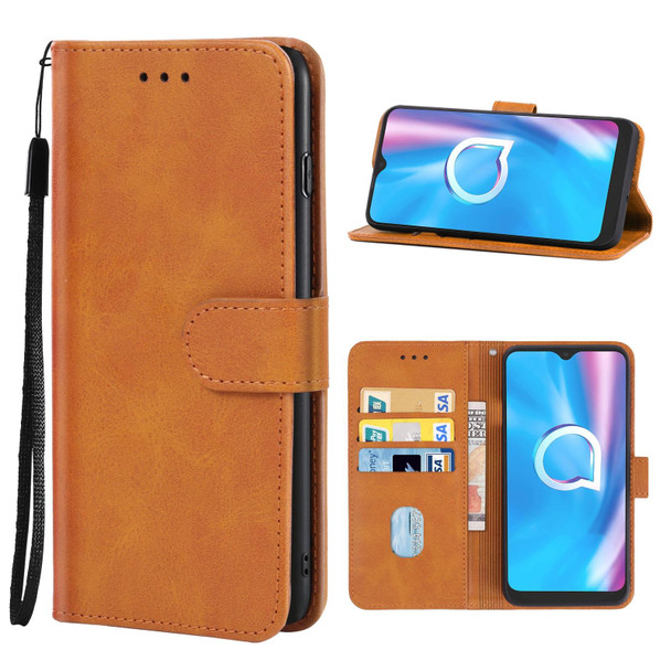 Leather Phone Case - Alcatel 1SE 2020(Brown)