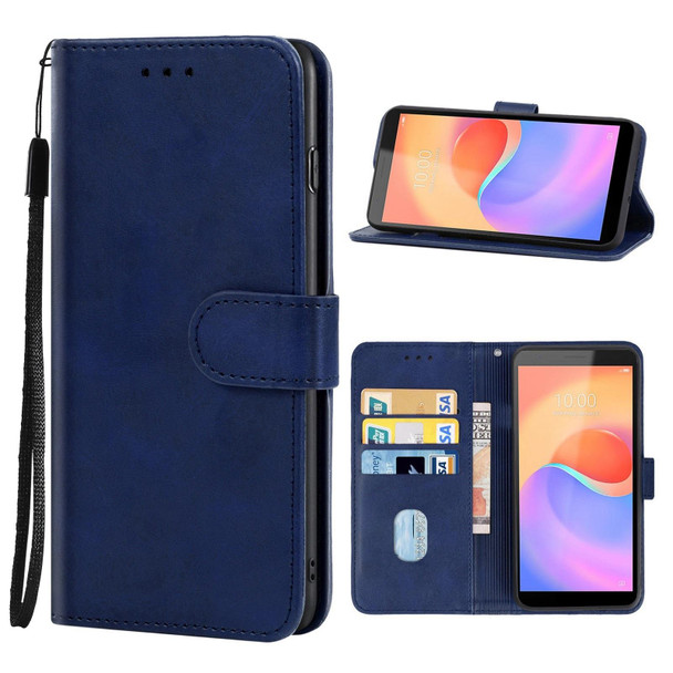 Leather Phone Case - ZTE Blade A31 Plus(Blue)