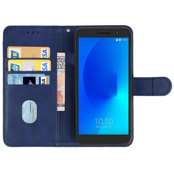 Leather Phone Case - Alcatel 1/1 2019&2021 / Vodafone Smart E9(Blue)