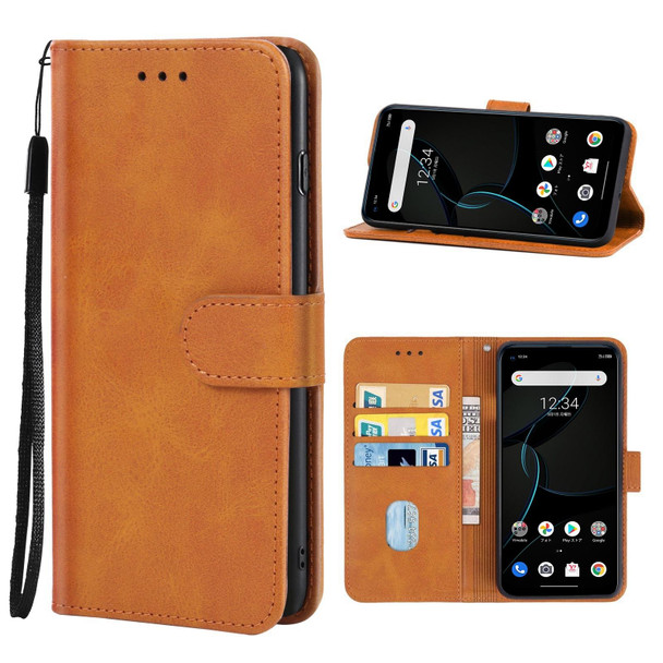 Leather Phone Case - ZTE Libero 5G(Brown)