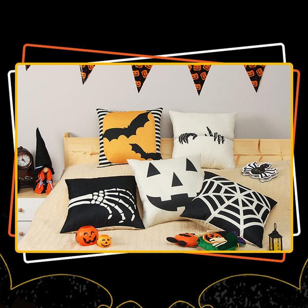 2 PCS SYSDWS23 45x45cm Halloween Ornament Pillowcase Digital Print Pillow Case Without Pillow Core(Bat)