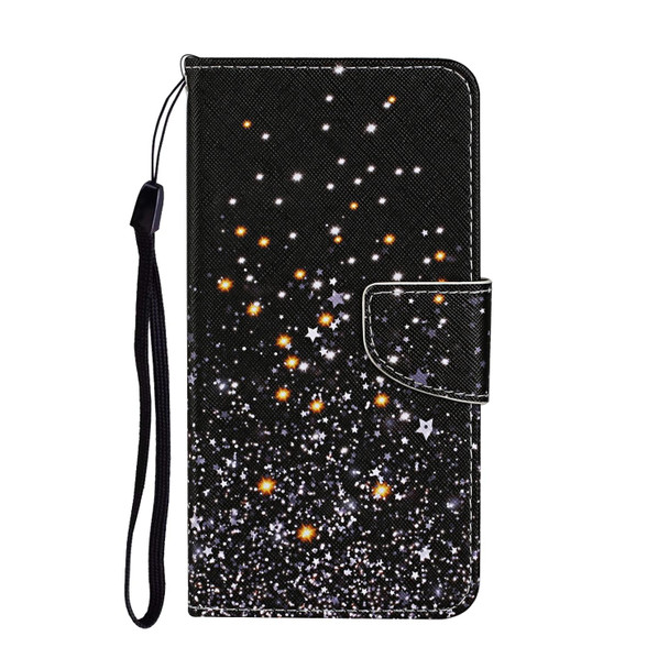 Colored Drawing Pattern Flip Leatherette Case - iPhone 13 mini(Five-pointed Star)