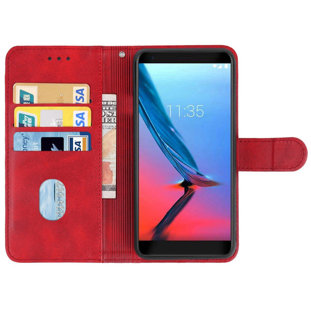 Leather Phone Case - ZTE Blade V9 Vita(Red)