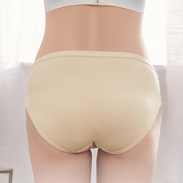 Summer Thin Cotton Low-rise Belly Support Pregnant Woman Panties (Color:Color Cotton Skin Size:XXL)