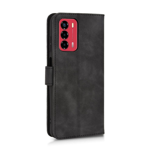 ZTE Blade A72 4G / V40 Vita Skin Feel Magnetic Flip Leather Phone Case(Black)