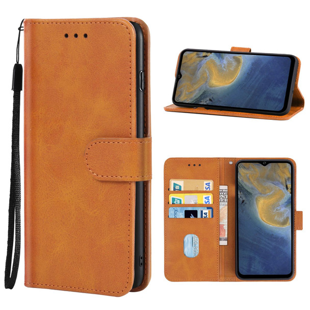 ZTE Blade A71 Leather Phone Case(Brown)