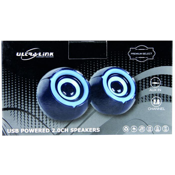 Ultralink  Premium 2.0Ch Speaker Black - CPO