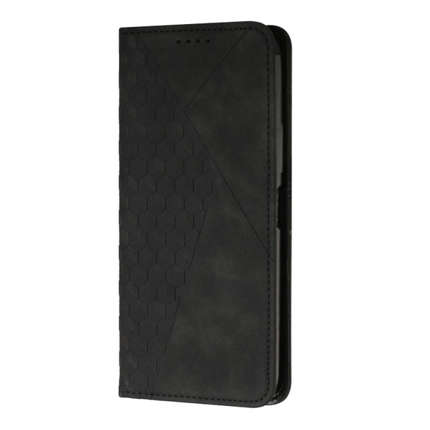 Tecno Camon 18P / 18 Diamond Splicing Skin Feel Magnetic Leather Phone Case(Black)