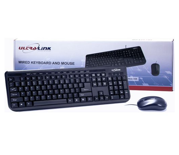 Ultralink Standard Wired Keyboard And Mouse Combo - CPO