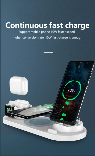 6 in 1 Multi-Function Charging Stand