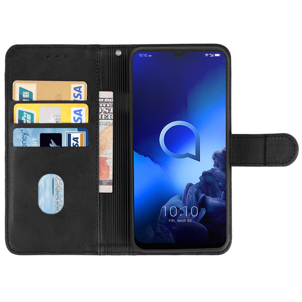 Leather Phone Case - Alcatel 3x 2019(Black)