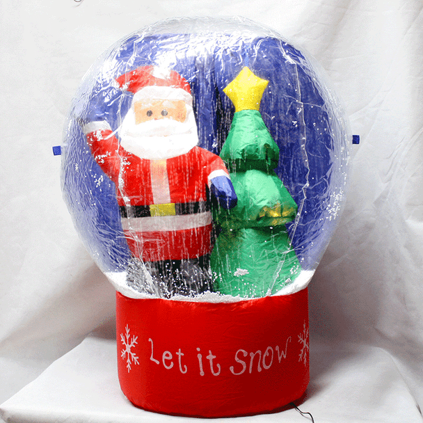 Santa Blow-Up Snowball Globe