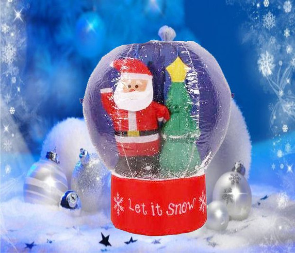 Santa Blow-Up Snowball Globe