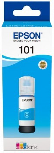 Epson 101 Ecotank Cyan Ink Bottle 127ml - Compatible Epson EcoTank: L4150, L4160, L6160, L6170, L6190, Retail Box , No Warranty