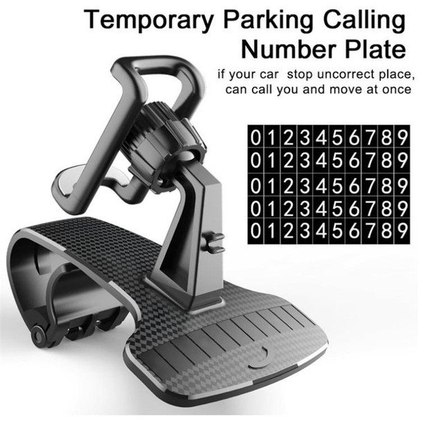 Car Mobile Phone Holder Buckle Instrument Trolley Inner Clip Mobile Phone Navigation Bracket With Number Plate