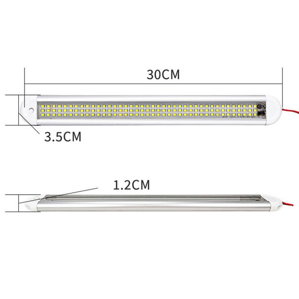 2 PCS ZS-3385 DC12-85V High Bright 120LEDs Lamp Beads Car Dome Light Cabin Light Bar