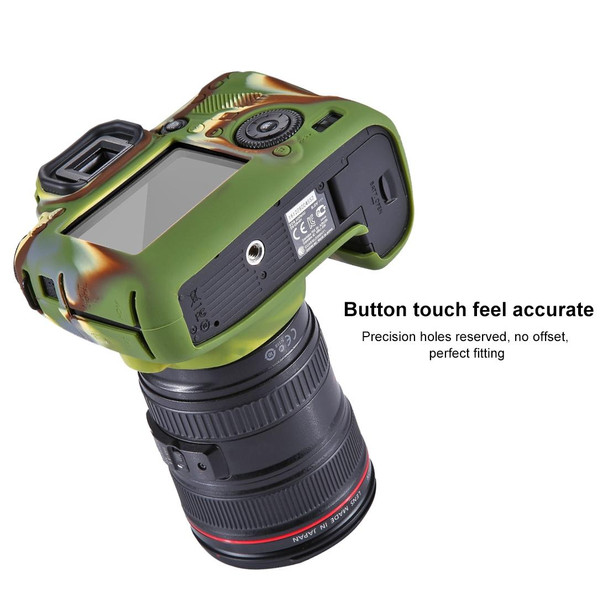 PULUZ Soft Silicone Protective Case for Canon EOS 6D(Camouflage)