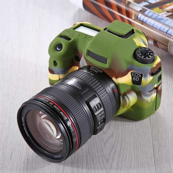 PULUZ Soft Silicone Protective Case for Canon EOS 6D(Camouflage)