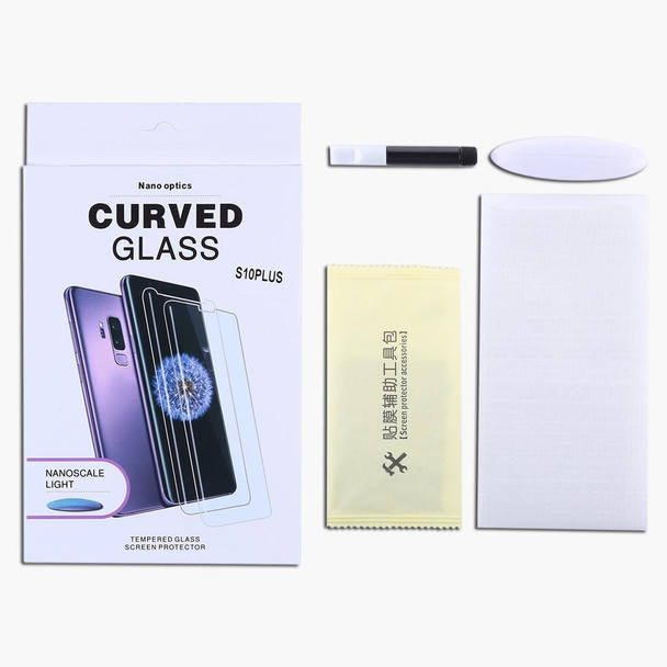 UV Liquid Curved Full Glue Full Screen Tempered Glass for Huawei  P30 Lite