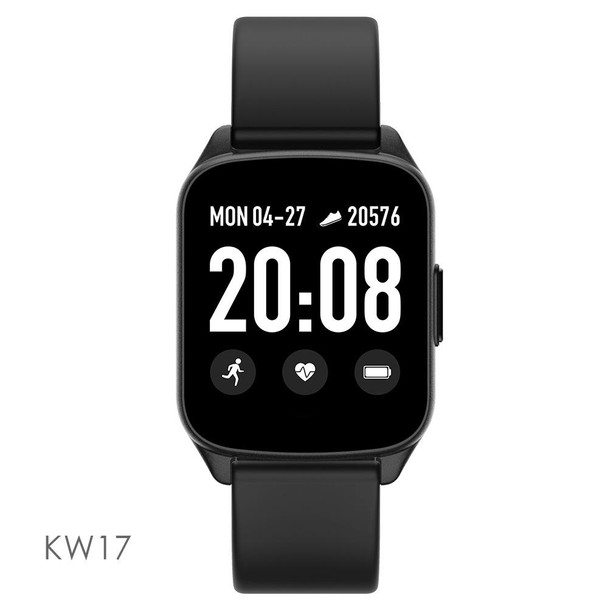 Lokmat KW17 1.3 inch TFT Screen IP68 Waterproof Smart Watch, Support Sleep Monitor / Heart Rate Monitor / Blood Pressure Monitor(Black)