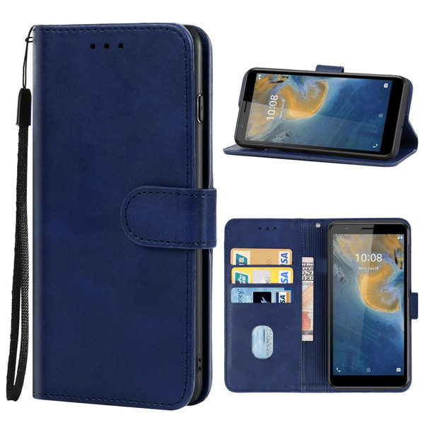 Leather Phone Case - ZTE Blade A31 Lite(Blue)