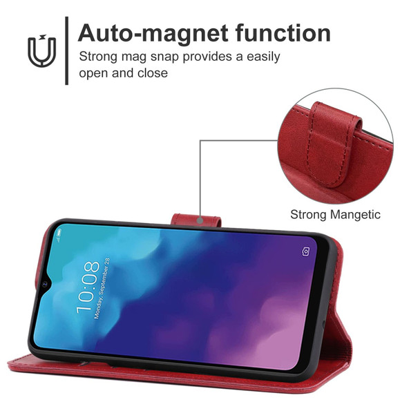 ZTE Blade V30 Vita Leather Phone Case(Red)