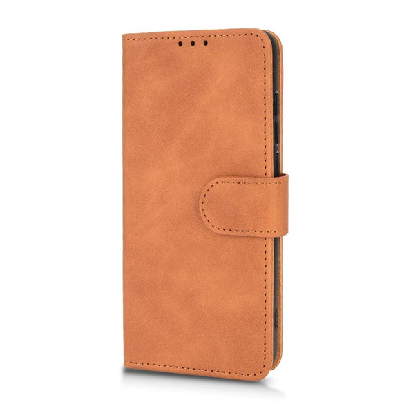 Alcatel 1B 2022 Skin Feel Magnetic Flip Leatherette Phone Case(Brown)