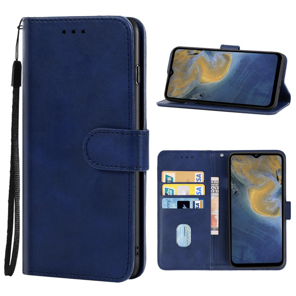 ZTE Blade A71 Leather Phone Case(Blue)