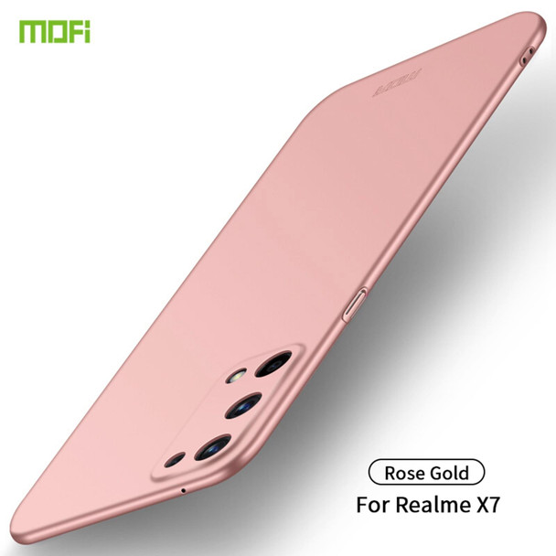 OPPO Realme X7 MOFI Frosted PC Ultra-thin Hard Case(Rose Gold)