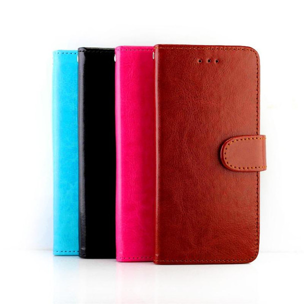 OPPO Reno5 5G Crazy Horse Texture Leather Horizontal Flip Protective Case with Holder & Card Slots & Wallet & Photo Frame(Rose Red)