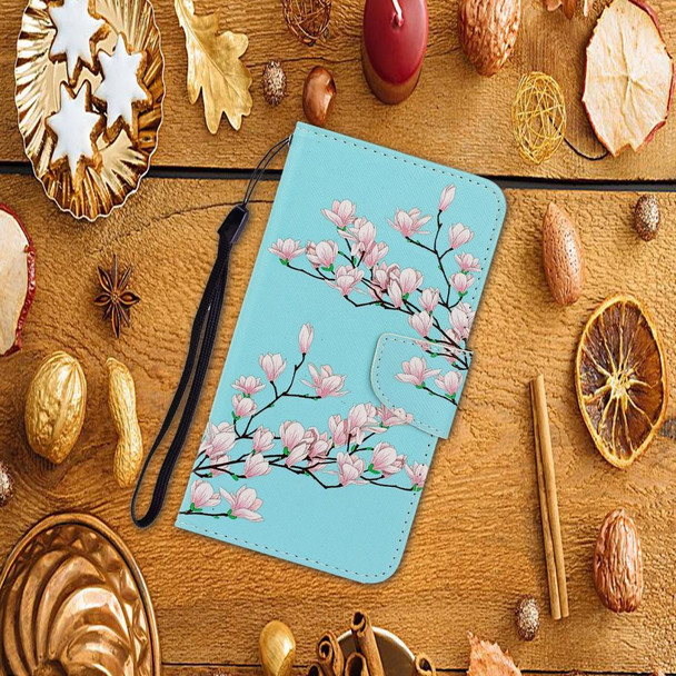 OPPO A9(2020) / A5(2020) 3D Colored Drawing Horizontal Flip PU Leather Case with Holder & Card Slots & Wallet(Magnolia)